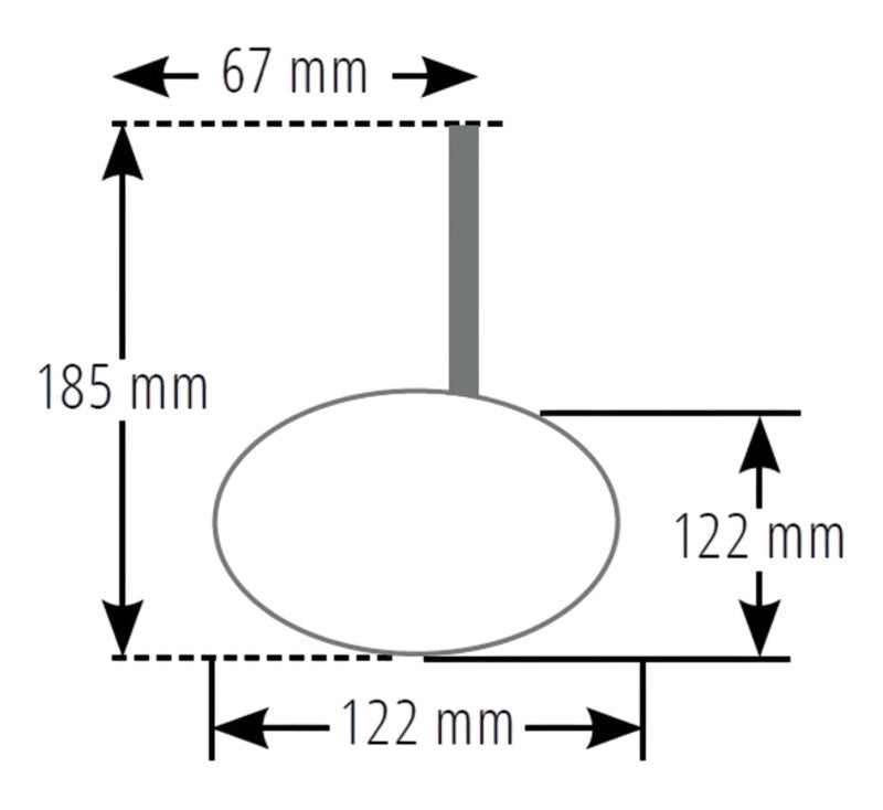HIGHSIDER Tetra Motorrad Lenkerendenspiegel Schwarz Lang CNC Dreieck E-geprüft