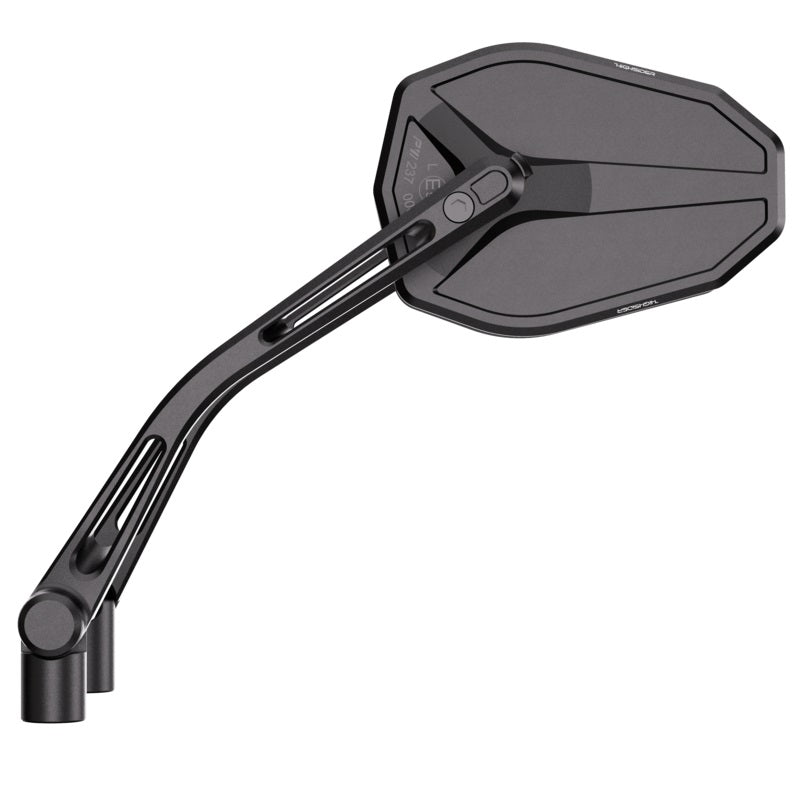HIGHSIDER Victory-Slim Motorrad Spiegel Schwarz E-geprüft (Paar)