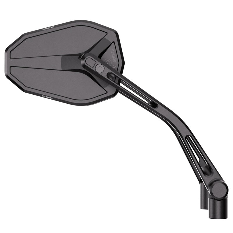 HIGHSIDER Victory-Slim Motorrad Spiegel Schwarz E-geprüft (Paar)