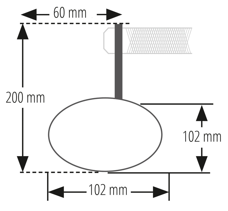 HIGHSIDER Montana-RIM Motorrad Lenkerendenspiegel Schwarz LED-Blinker (1Stck.)