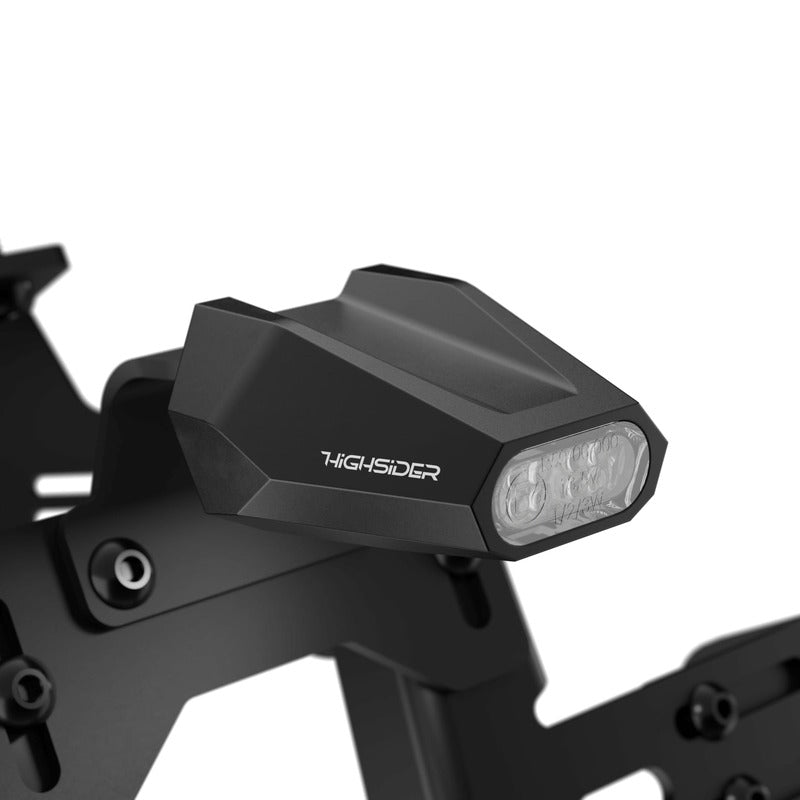 HIGHSIDER Motorrad LED Rücklicht SPLIT-V Schwarz/Transparent E-geprüft (1Stck)