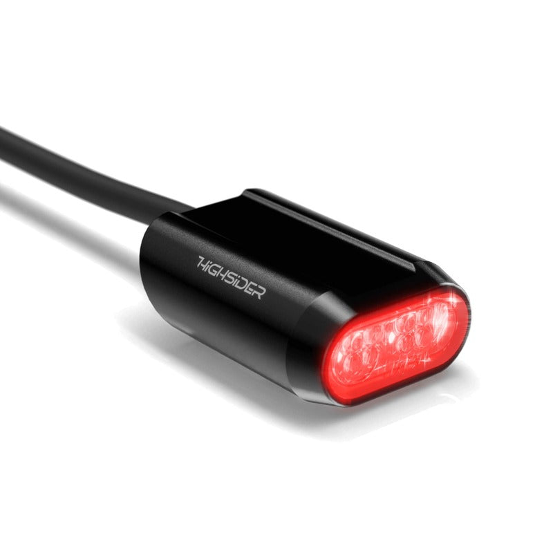 HIGHSIDER Motorrad LED Rücklicht SPLIT-RS Schwarz/Transparent E-geprüft (1Stck)