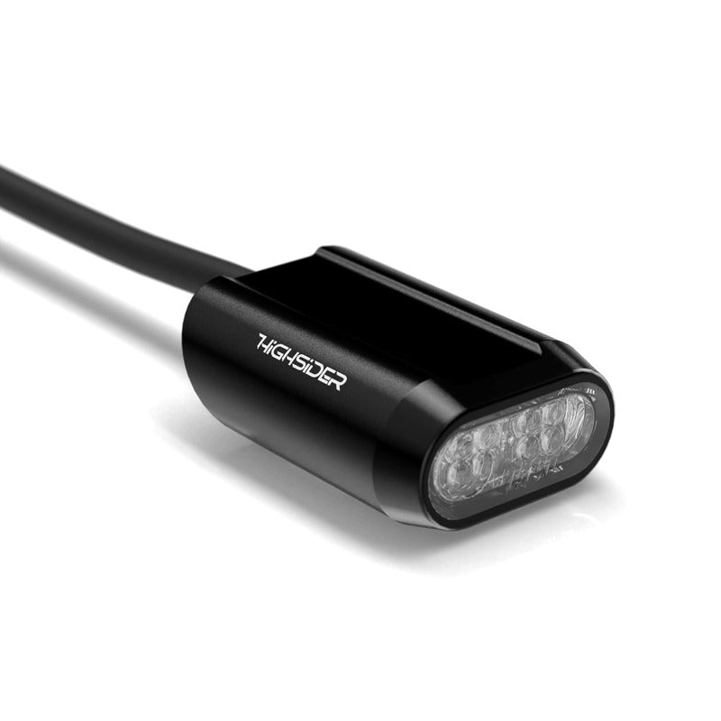 HIGHSIDER Motorrad LED Rücklicht SPLIT-RS Schwarz/Transparent E-geprüft (1Stck)
