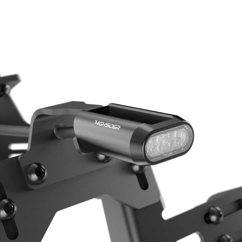 HIGHSIDER Motorrad LED Rücklicht SPLIT-RS Schwarz/Transparent E-geprüft (1Stck)