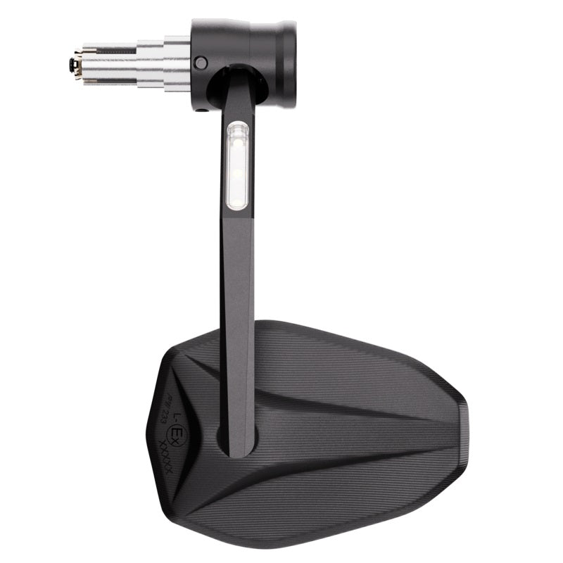 HIGHSIDER Victory-X RIM Motorrad Lenkerendenspiegel LED Blinker Schwarz