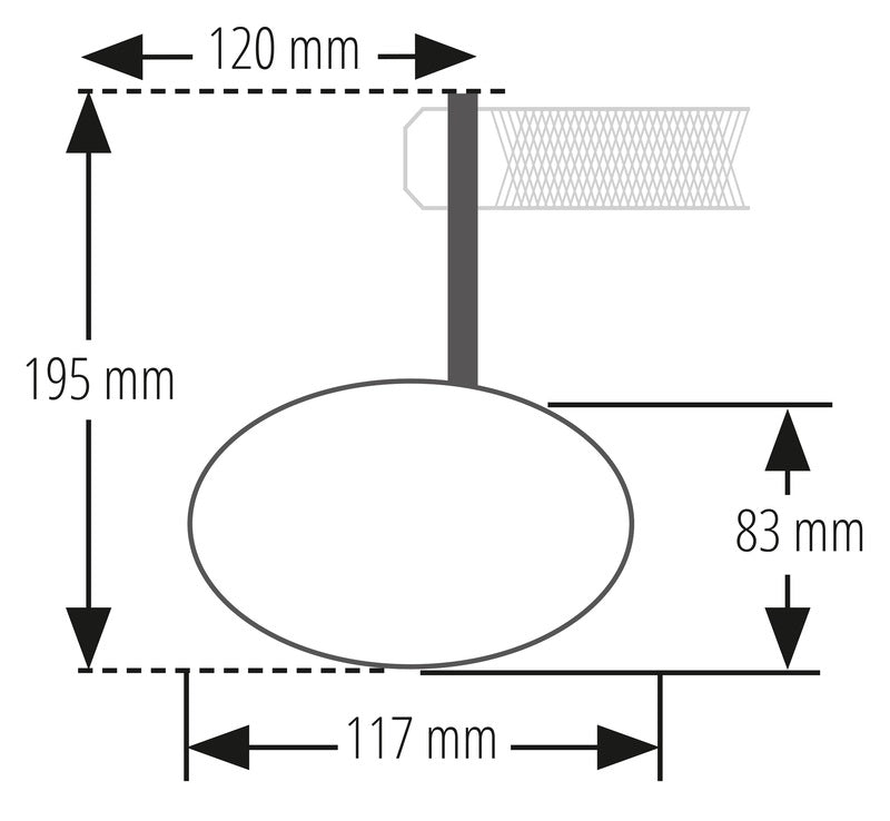 HIGHSIDER Victory-X RIM Motorrad Lenkerendenspiegel LED Blinker Schwarz