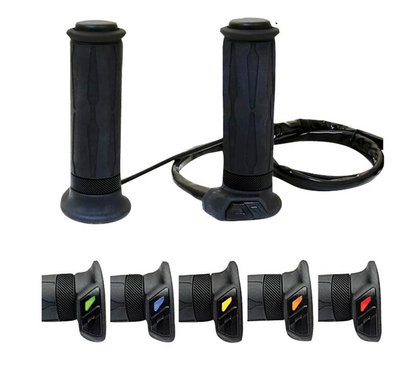 KOSO HG13 Heizgriffe 22mm & 1 Zoll – Motorrad Griffheizung 5-Stufen schwarz
