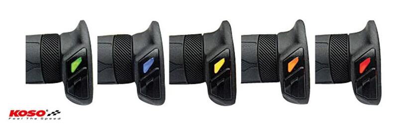 KOSO HG13 Heizgriffe 22mm & 1 Zoll – Motorrad Griffheizung 5-Stufen schwarz