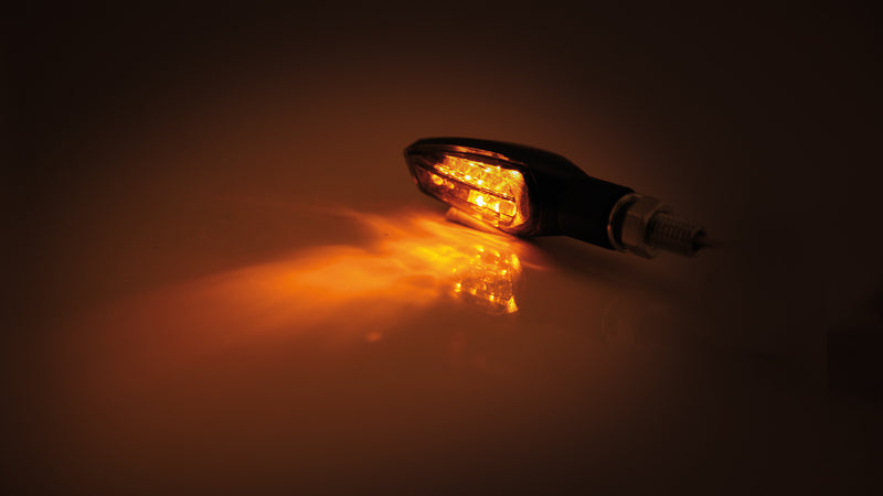 HIGHSIDER Nova Motorrad LED Blinker schwarz Rauchglas E-geprüft (Paar)