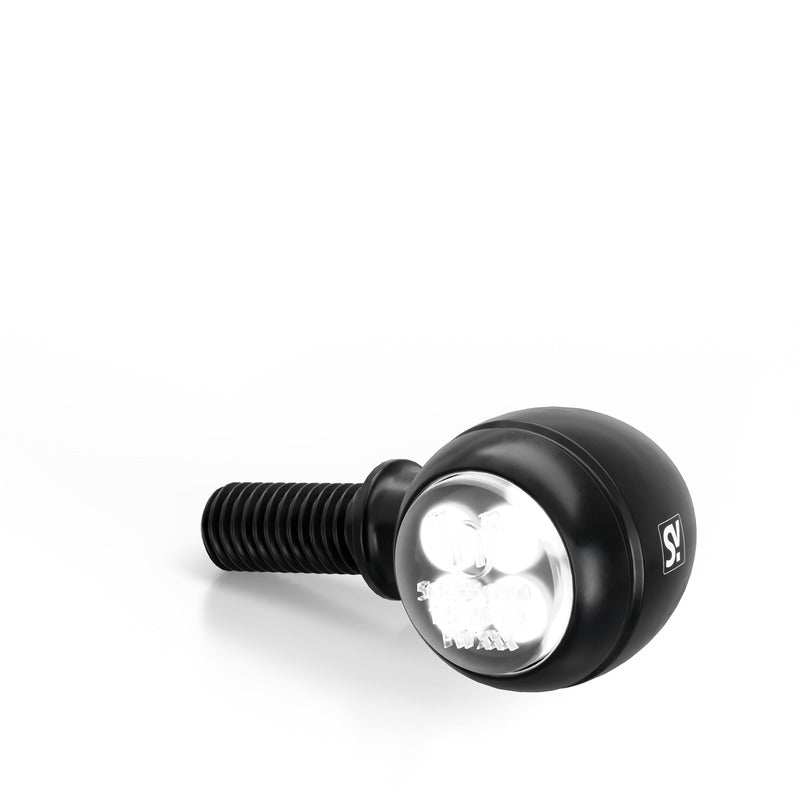 HIGHSIDER Motorrad LED Blinker Positionslicht Circula-S 2in1 Schwarz/Rauchgrau