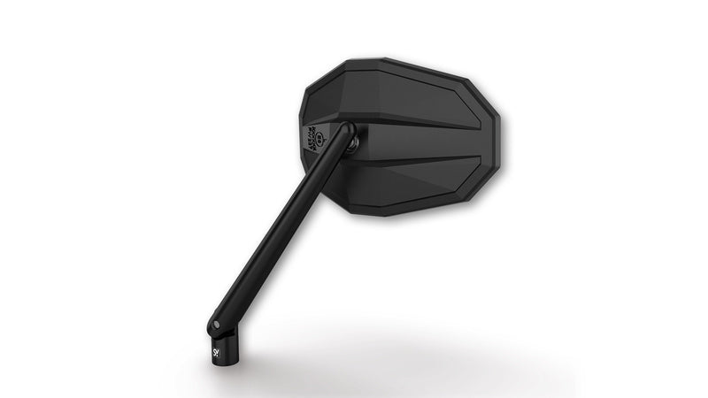 HIGHSIDER Motorrad Spiegel Straight Schwarz M10 Rechtsgewinde (1Stck.)
