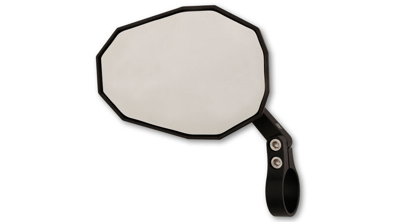Highsider Straight Motorrad Lenkerendenspiegel Schwarz Kurz E-geprüft (1 Stck.)