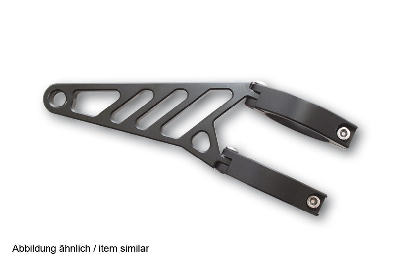 HIGHSIDER pro Motorrad Scheinwerferhalter-Set lang Schwarz für 42–43 mm (1 Set)