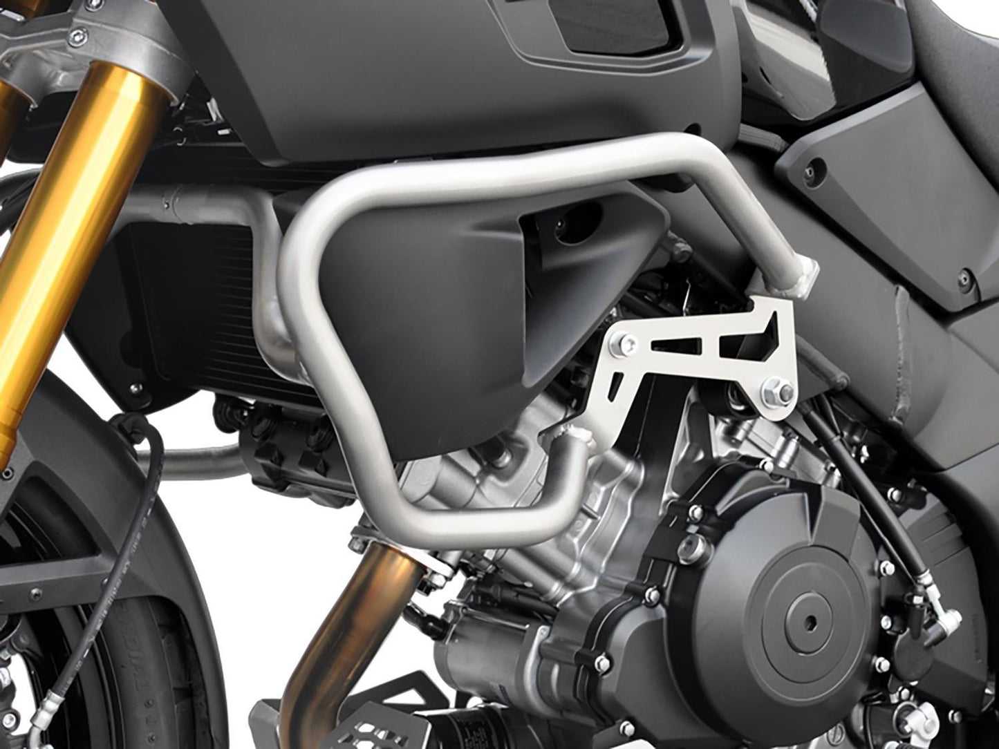 ZIEGER Sturzbügel silber passend für Suzuki V-Strom 1000 2014-2019