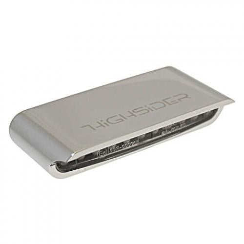 HIGHSIDER Stripe Motorrad LED Blinker Chrom Transparent E-geprüft Paar