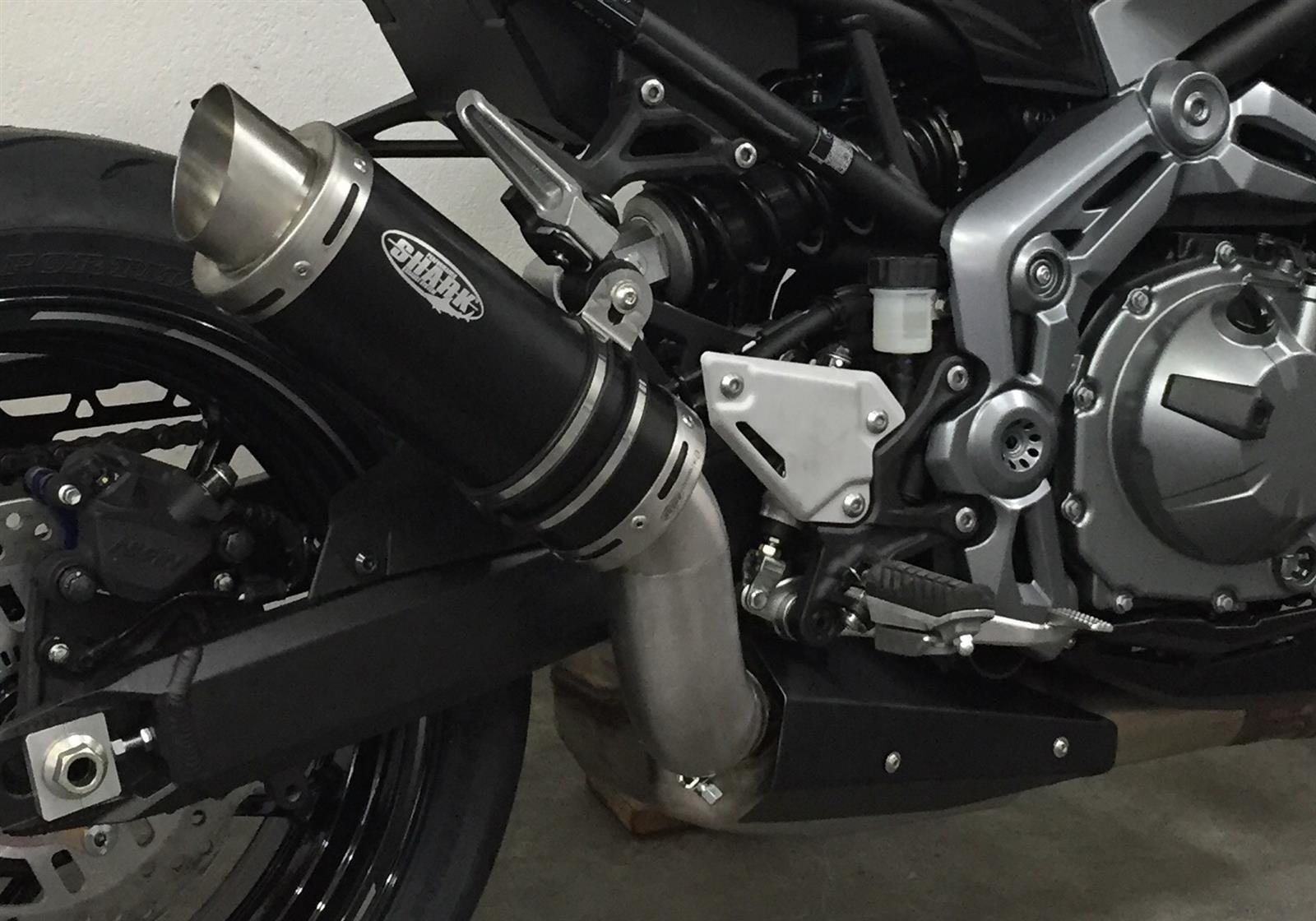 Kollektorblende schwarz  passend für Kawasaki Z900 2017-2024 - Kama Bike Parts