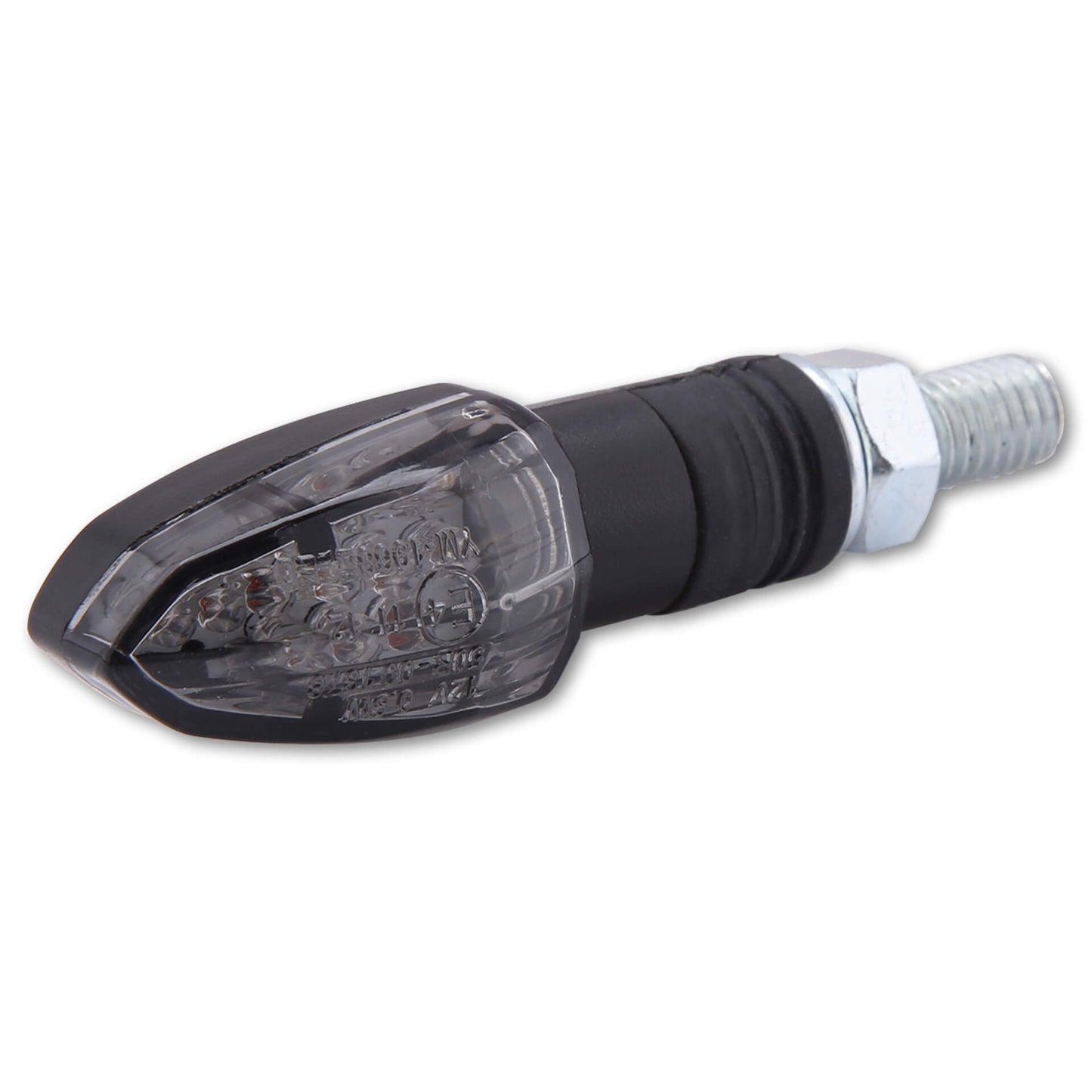 HIGHSIDER Lizzard Motorrad LED Blinker Schwarz Rauchgrau E-geprüft Paar