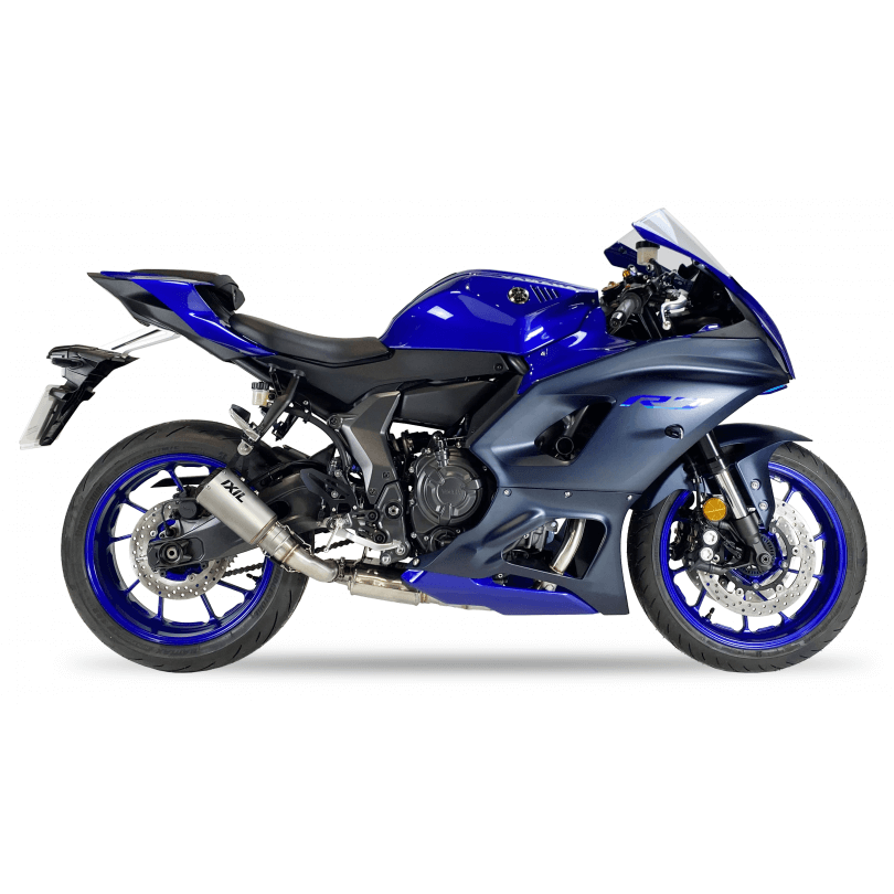 IXIL RC Auspuff Komplettanlage silber passend für Yamaha YZF-R7 2021-2024