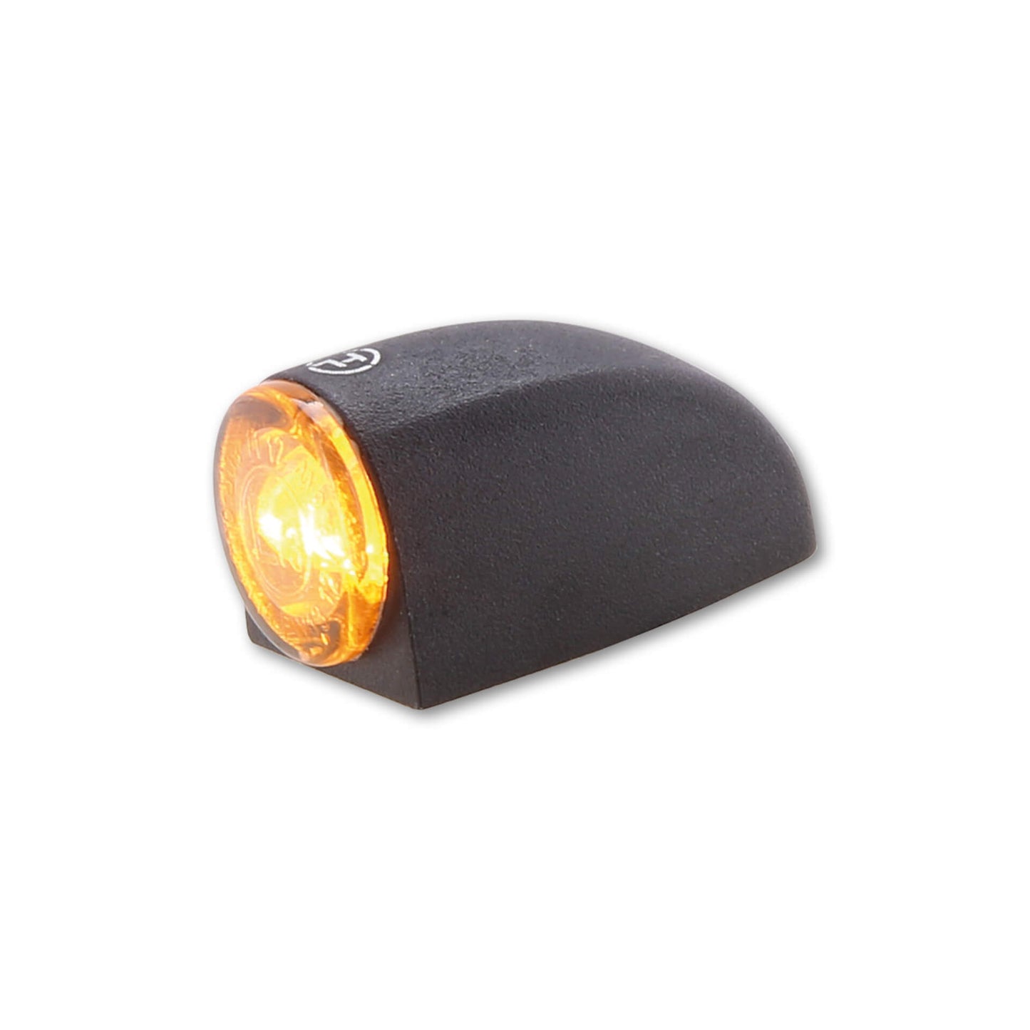HIGHSIDER Motorrad LED Blinker Proton Three Schwarz Rauchglas E-geprüft (Paar)