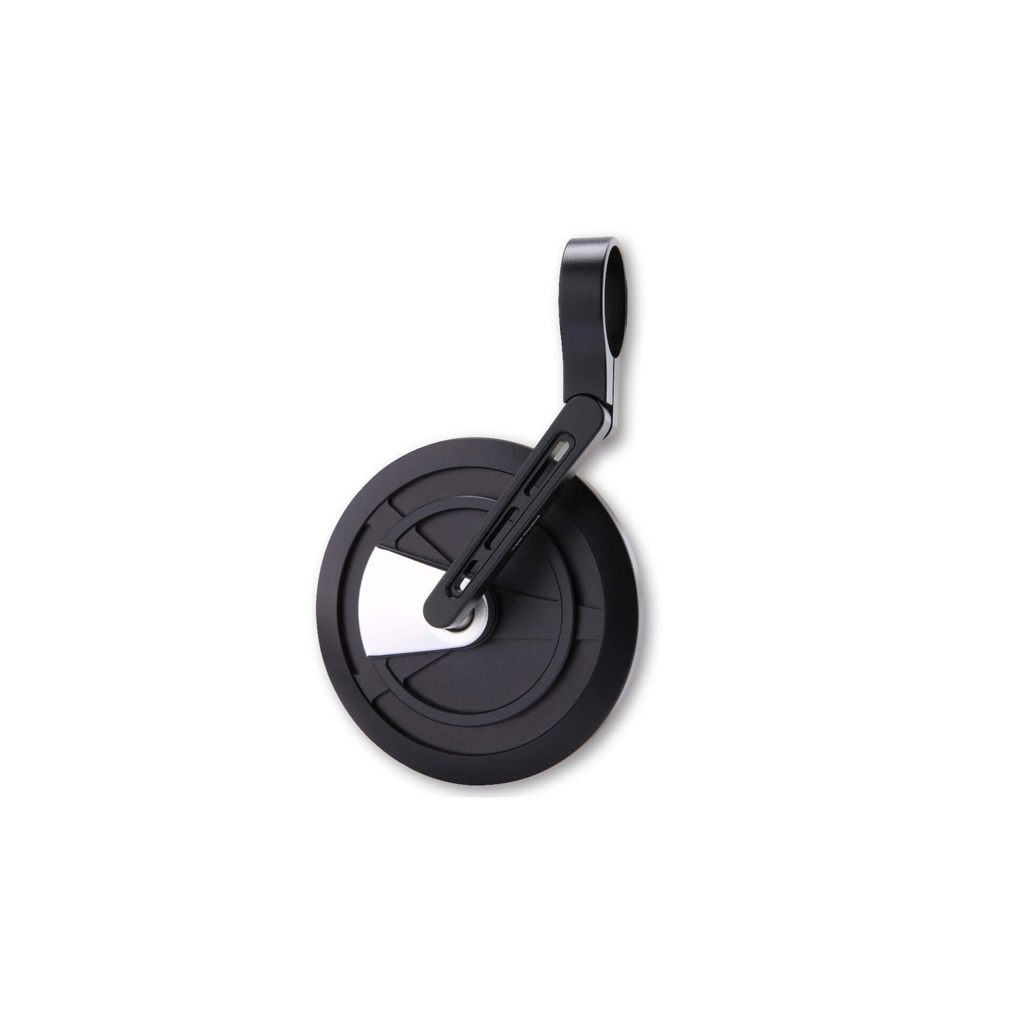 HIGHSIDER Motorrad-Lenkerendenspiegel Enterprise Schwarz/Silber E-geprüft