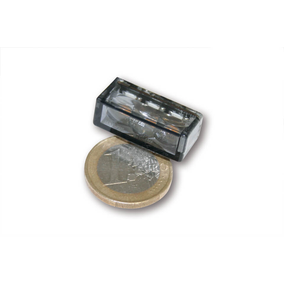 HIGHSIDER smart Cube-H Motorrad LED Blinker-Modul Rauchgrau (Paar)