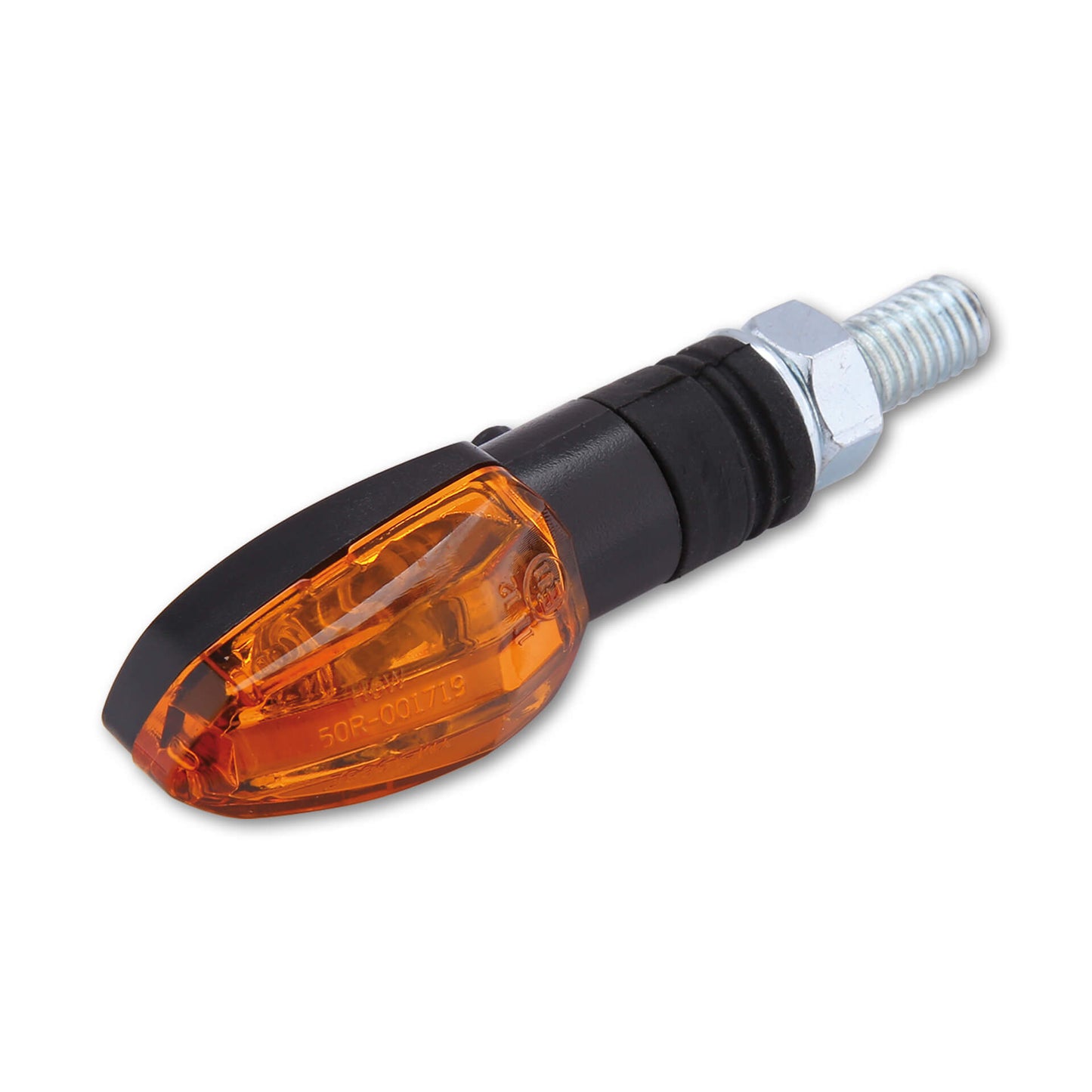 HIGHSIDER Lizzard Motorrad Glühlampen Blinker Gehäuse Schwarz / Glas Orange Paar