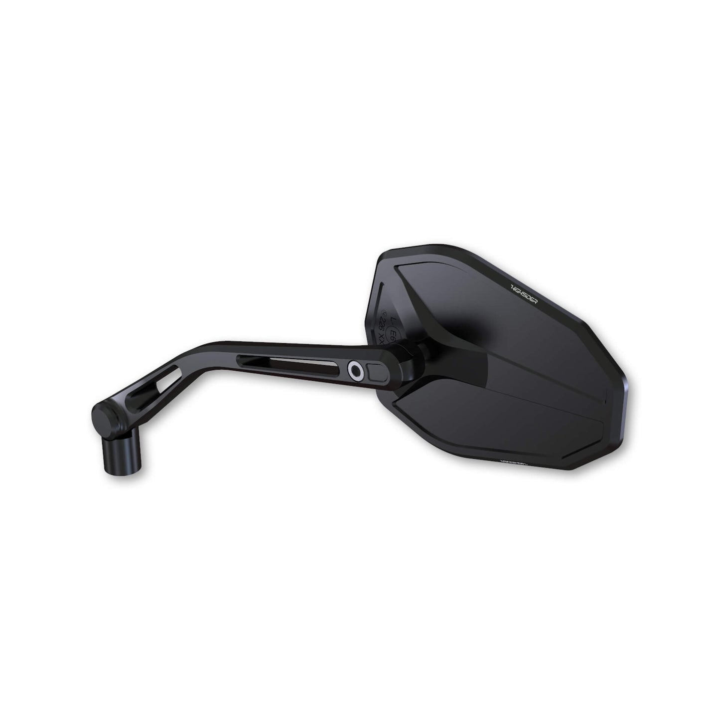 HIGHSIDER Victory-Slim Motorrad Spiegel Schwarz E-geprüft (Paar)