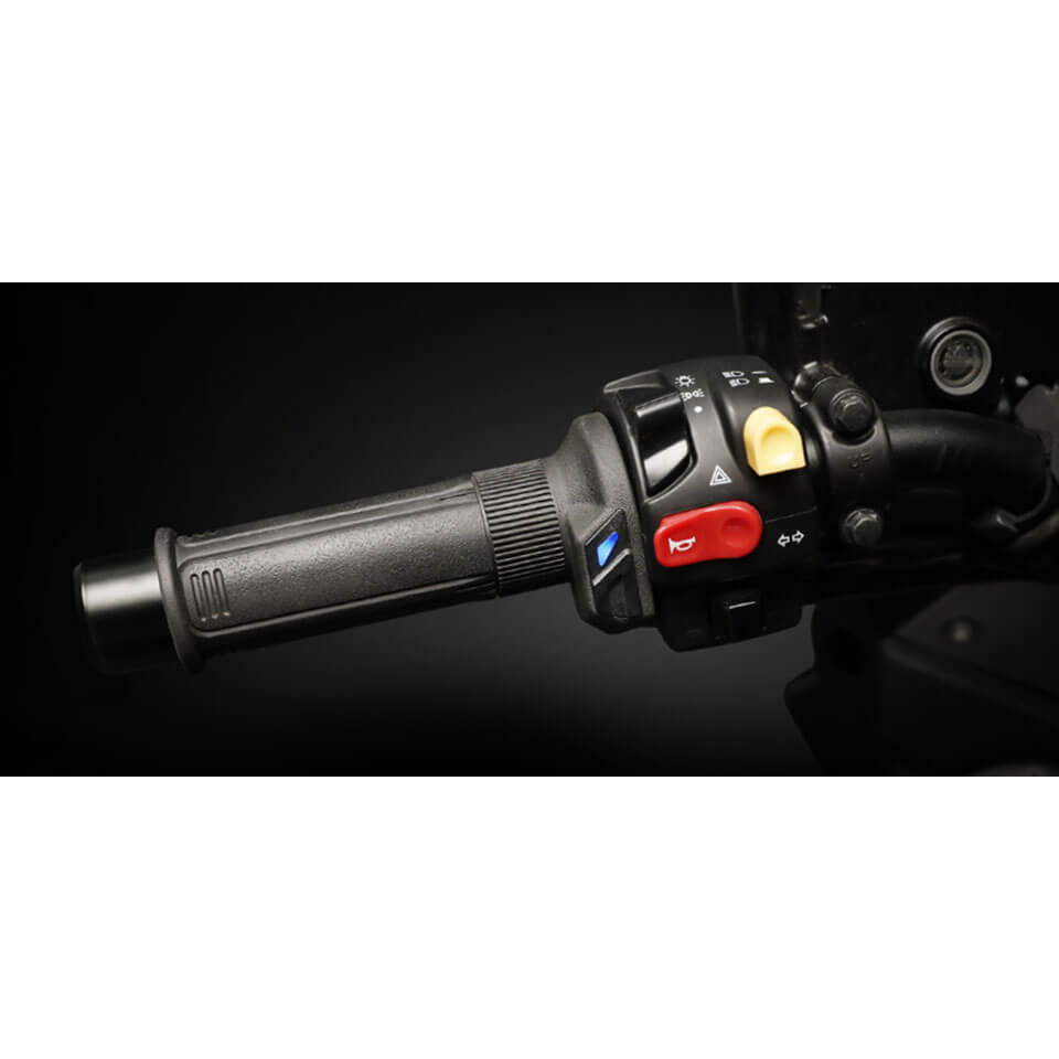 KOSO HG13 Heizgriffe 22mm & 1 Zoll – Motorrad Griffheizung 5-Stufen schwarz