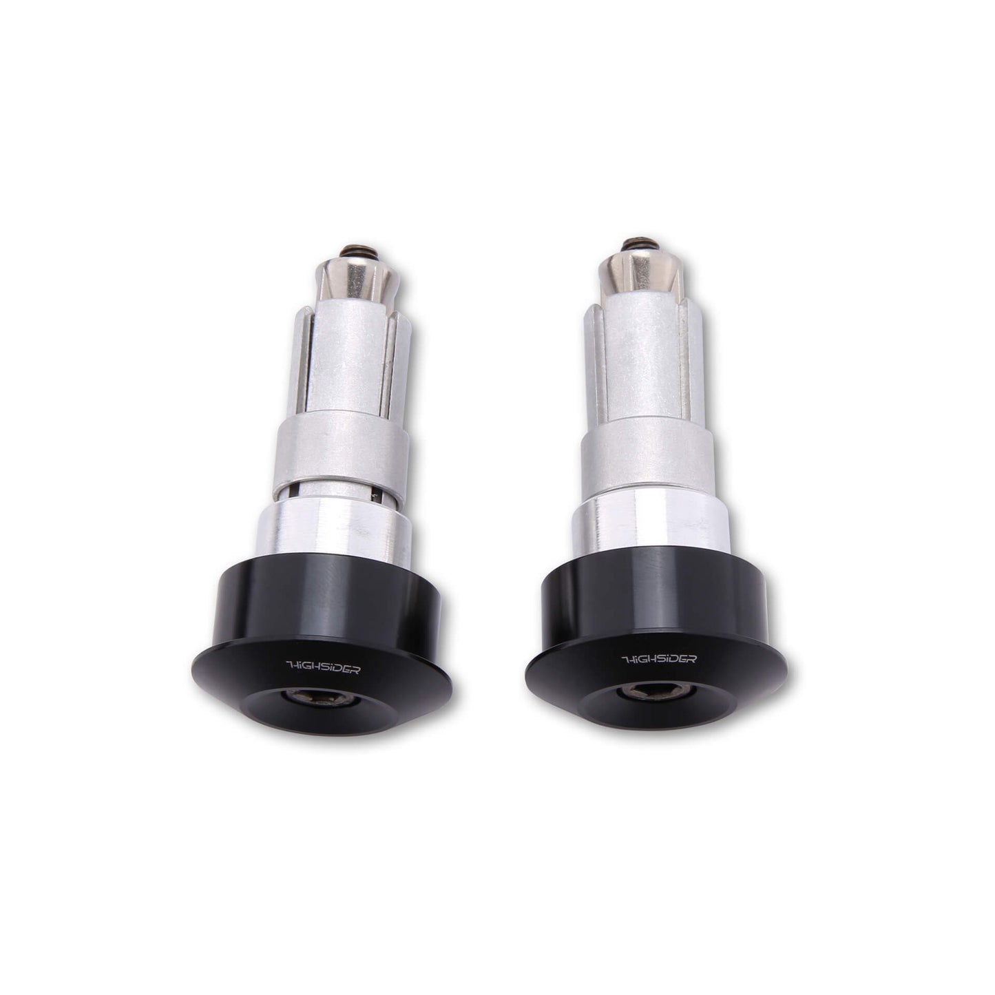 HIGHSIDER DOT Motorrad Lenkergewichte Schwarz Universal (Paar)