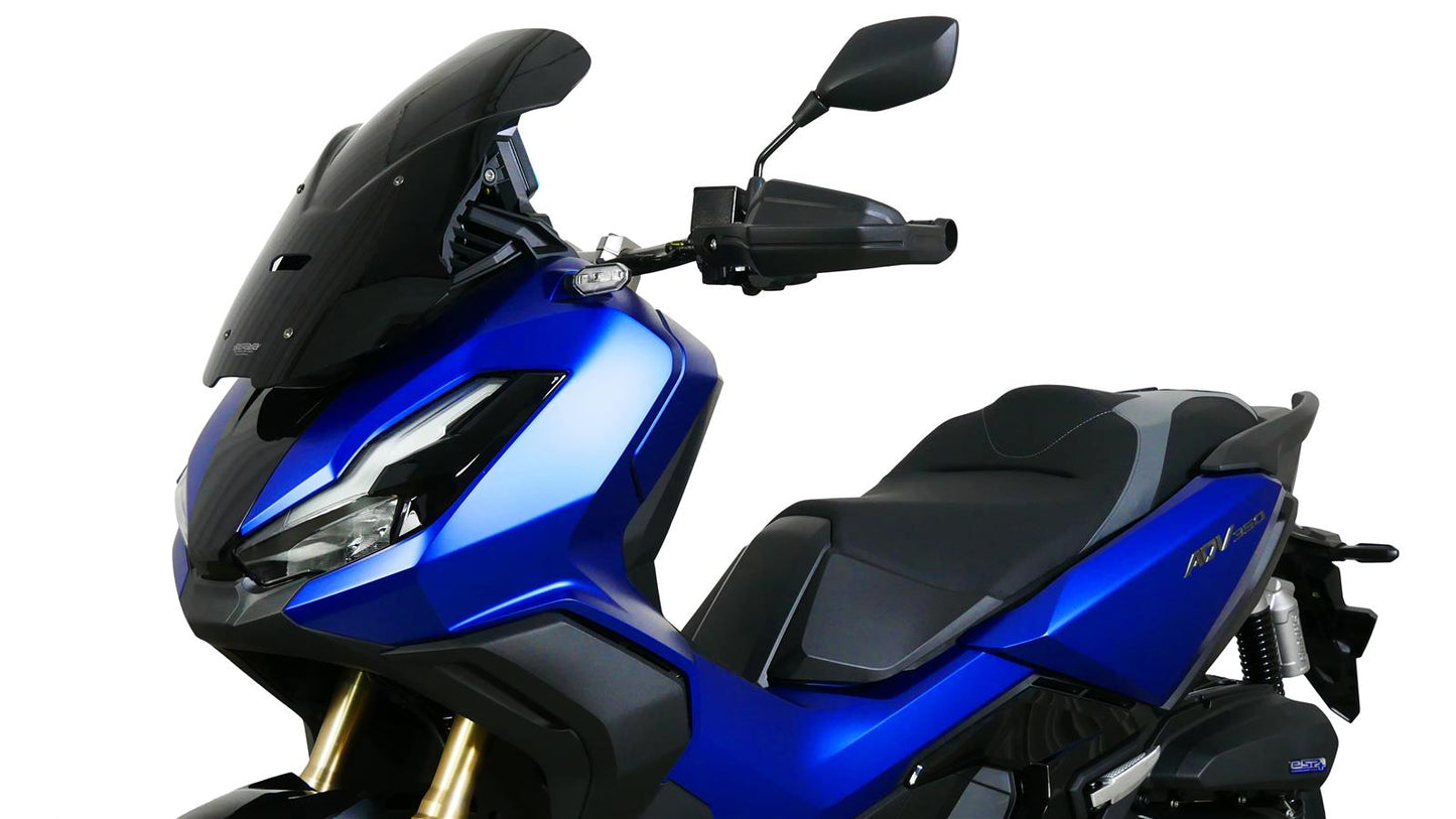 MRA Tourenscheibe "TM" schwarz passend für Honda ADV 350 2022-