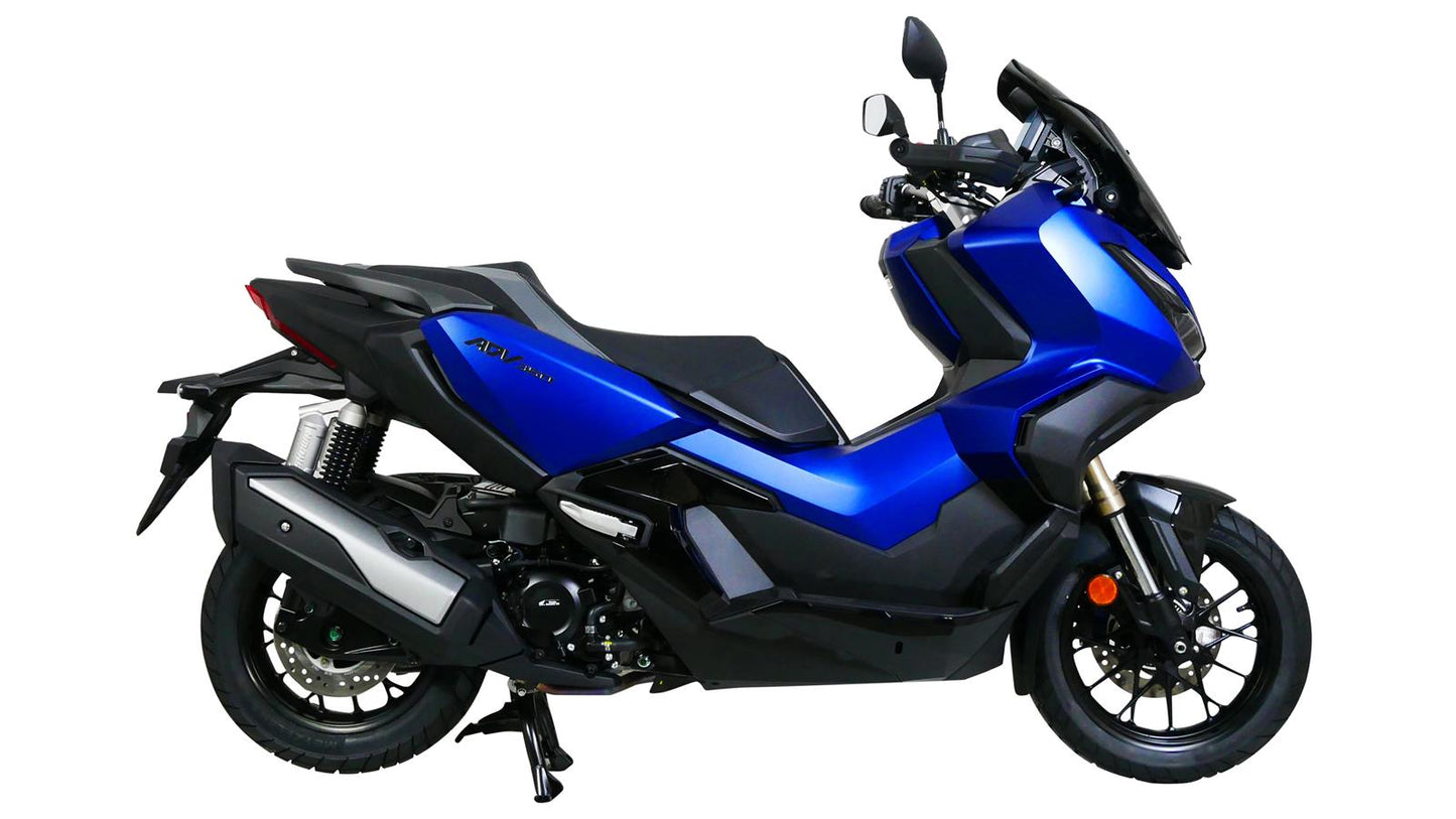 MRA Tourenscheibe "TM" schwarz passend für Honda ADV 350 2022-
