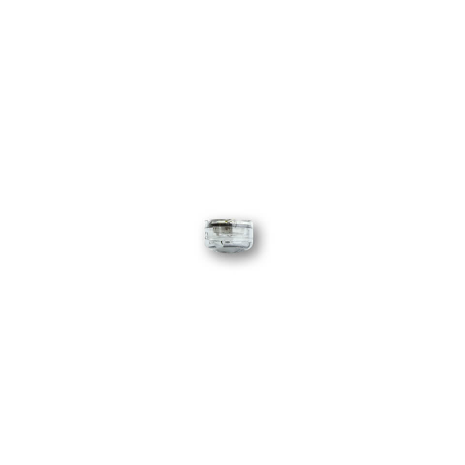 SHIN YO Micro-Oval Motorrad LED Blinker Rauchgrau E-geprüft (Paar)