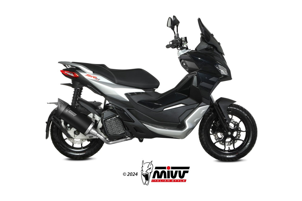 MIVV MOVER Auspuff schwarz passend für APRILIA SR 200 GT 2022-2024