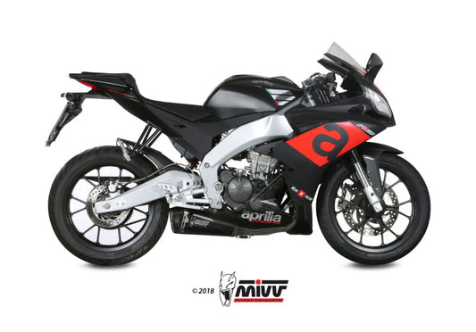 MIVV DELTA RACE Auspuff schwarz passend für APRILIA Tuono 125 2017-2020