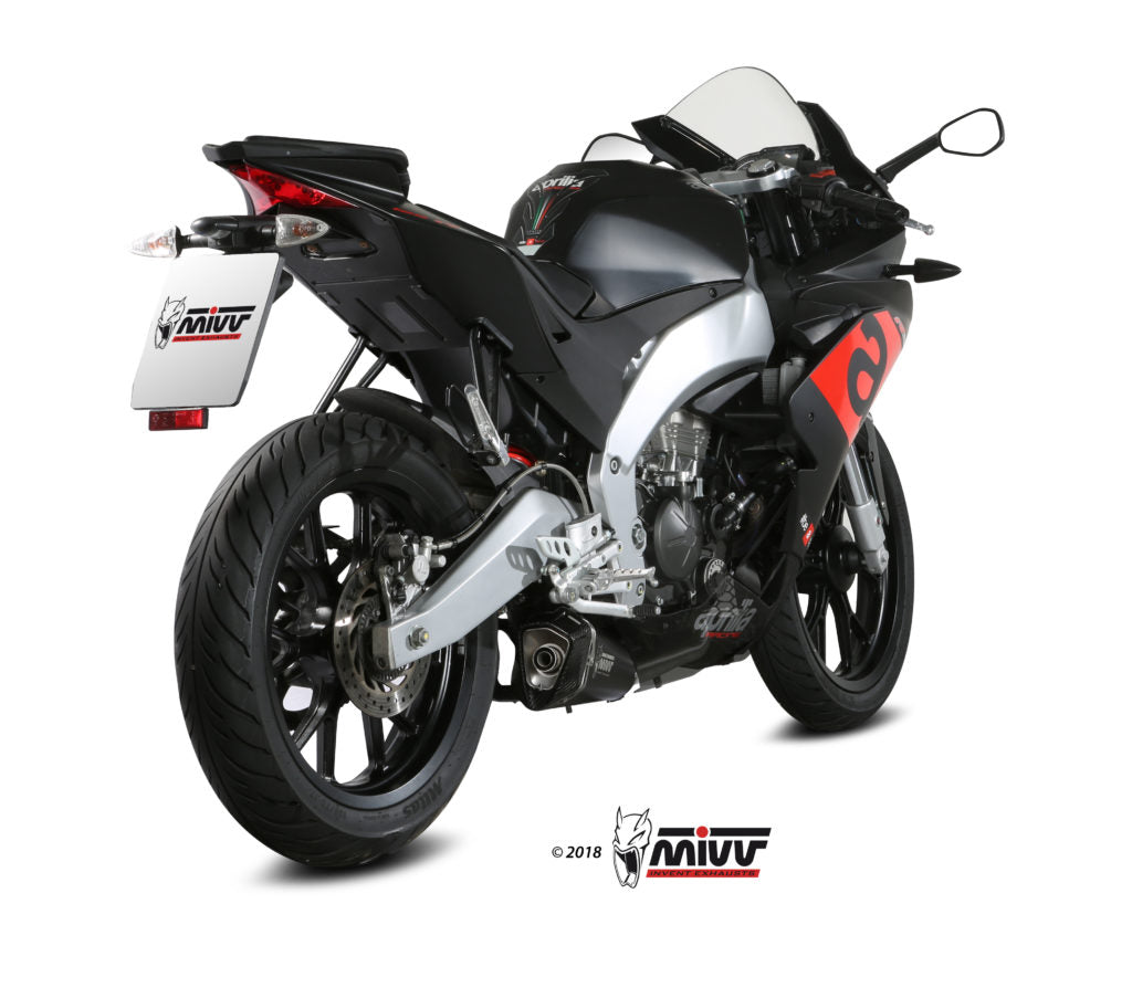 MIVV DELTA RACE Auspuff schwarz passend für APRILIA RS 125 2017-2020