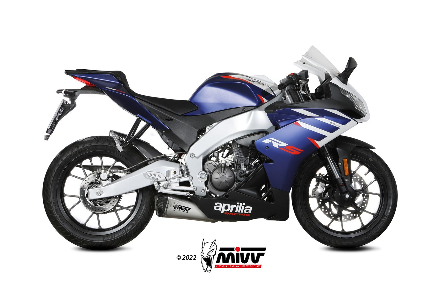 MIVV Delta Race Auspuff Edelstahl passend für APRILIA RS 125 2021-2024