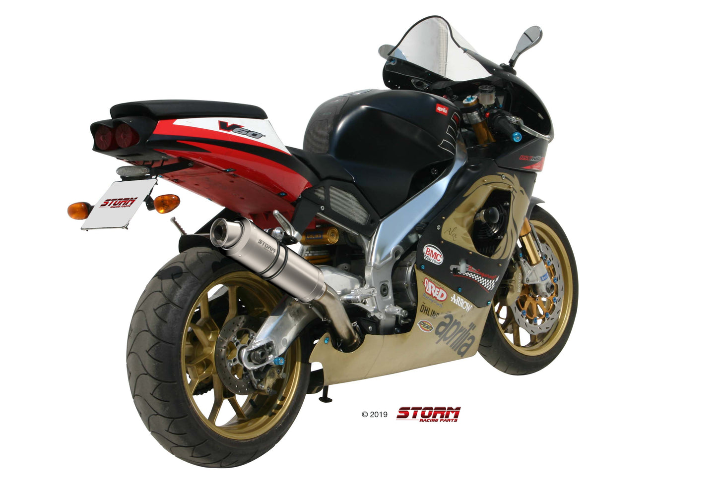 STORM GP Auspuff passend für Aprilia RSV 1000 1998-2003