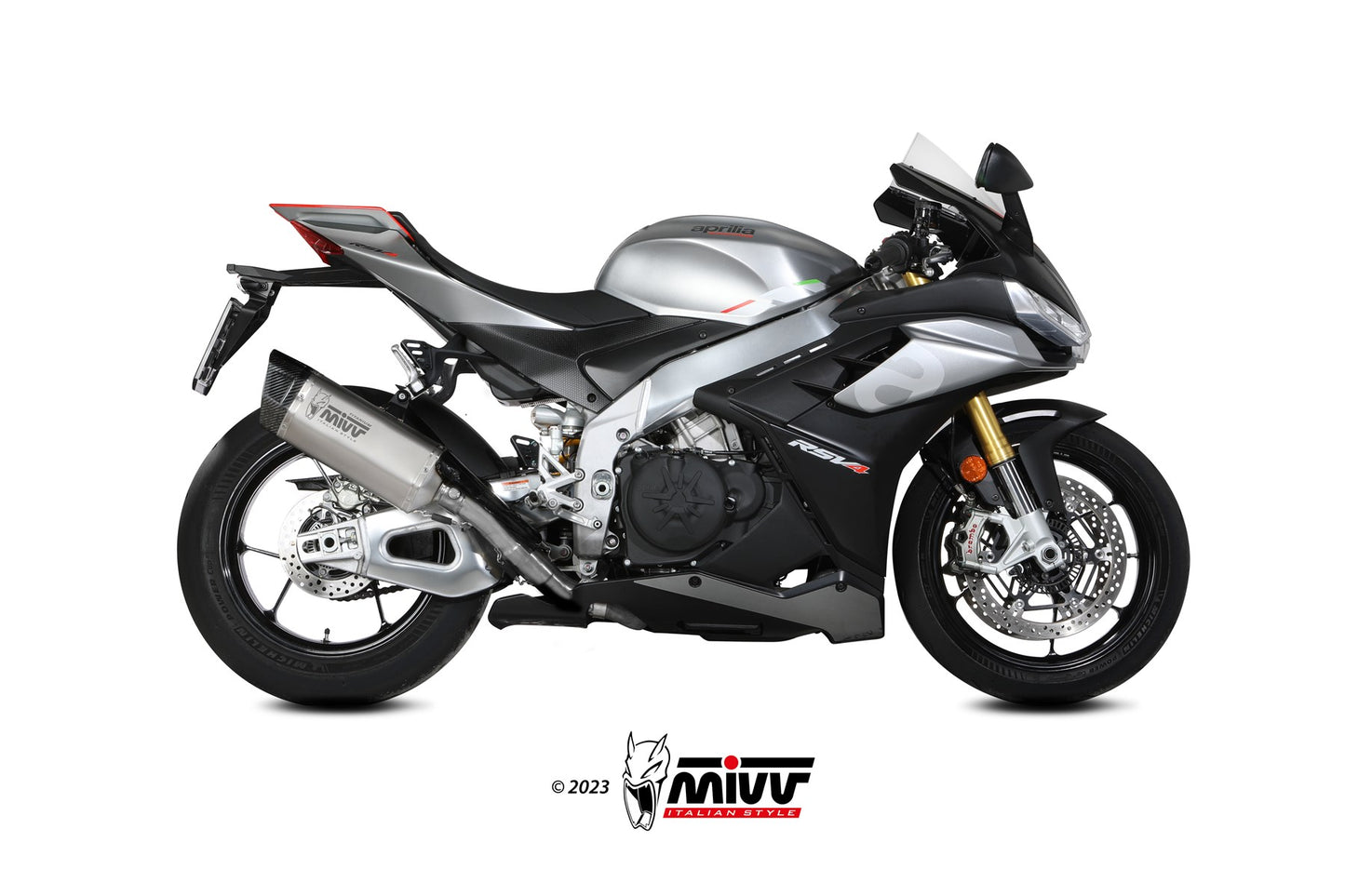 MIVV SR-1 Auspuff Titan passend für APRILIA RSV4 2021-2024