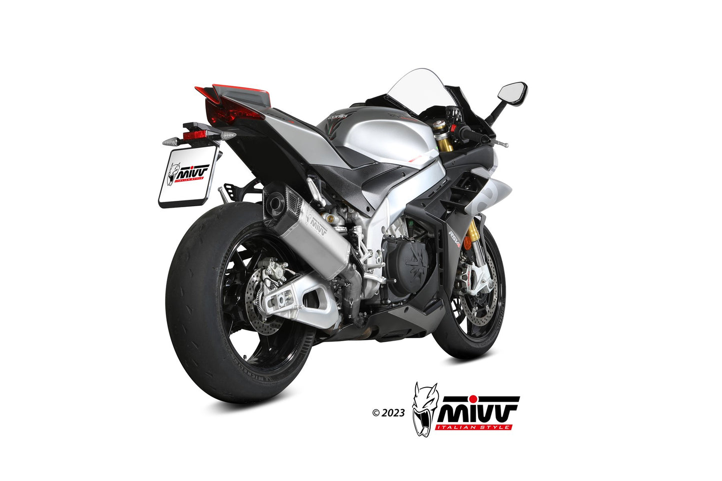 MIVV SR-1 Auspuff Titan passend für APRILIA RSV4 2021-2024