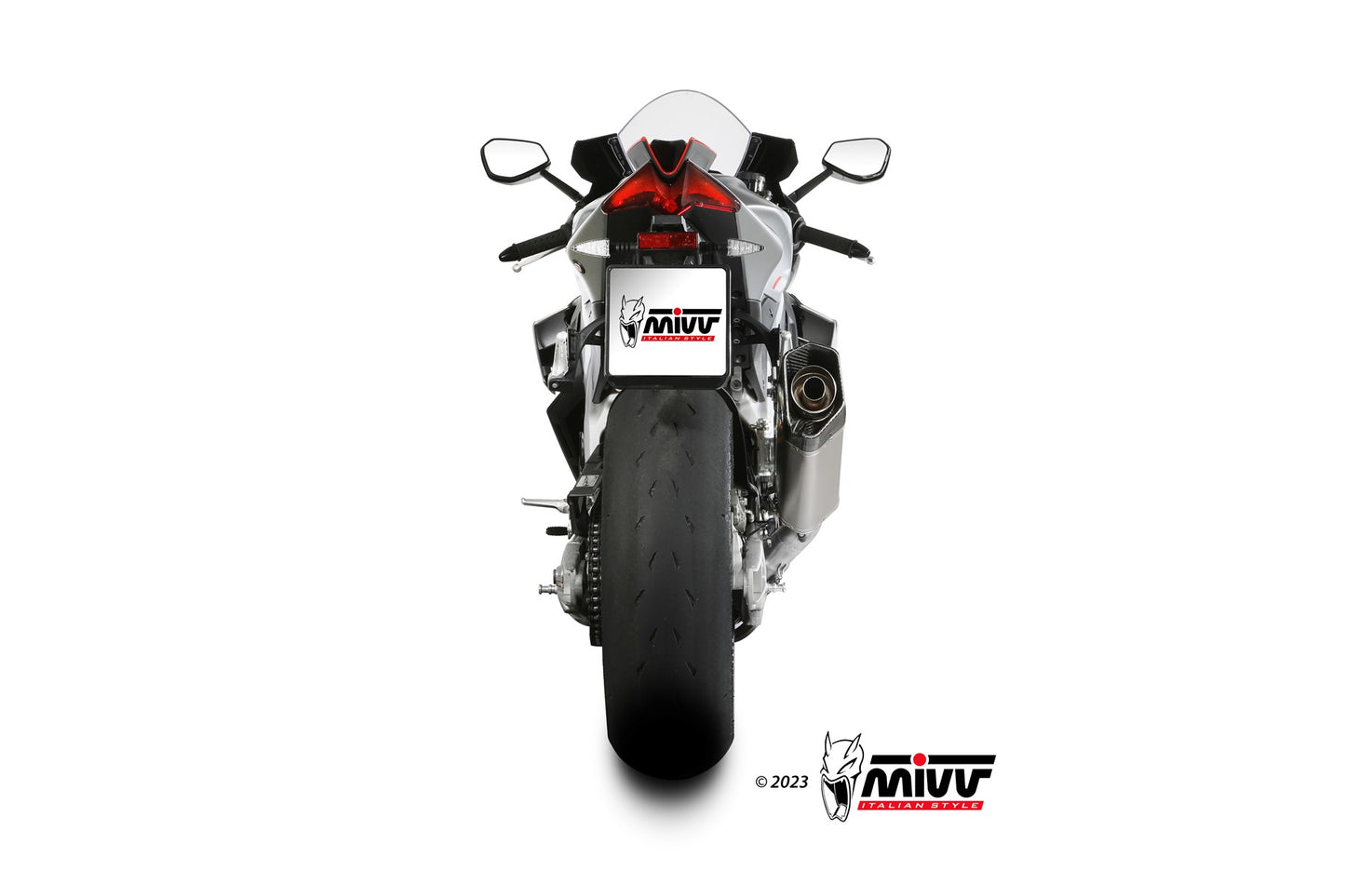 MIVV SR-1 Auspuff Titan passend für APRILIA RSV4 2021-2024