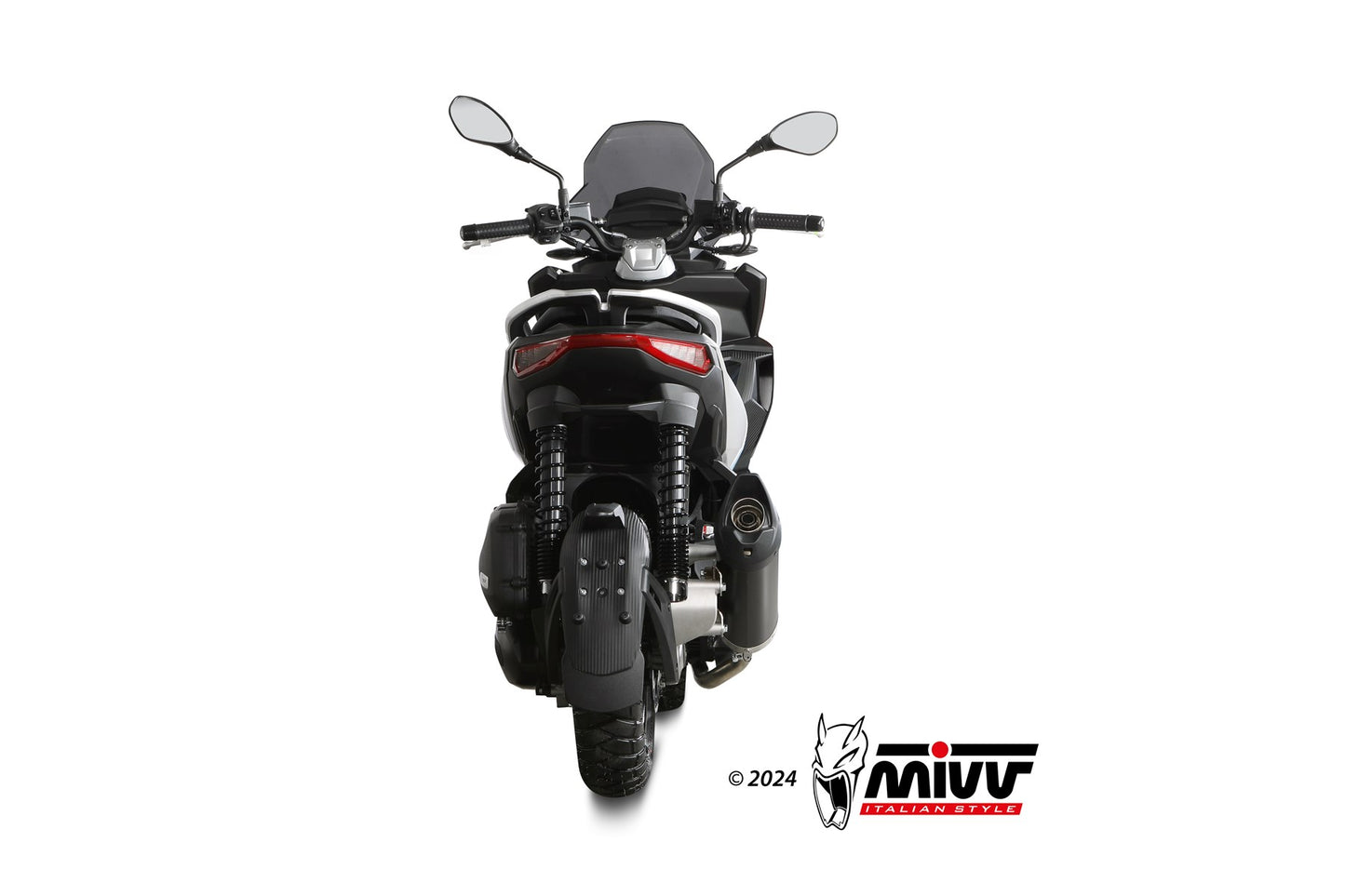 MIVV MOVER Auspuff schwarz passend für APRILIA SR 200 GT 2022-2024