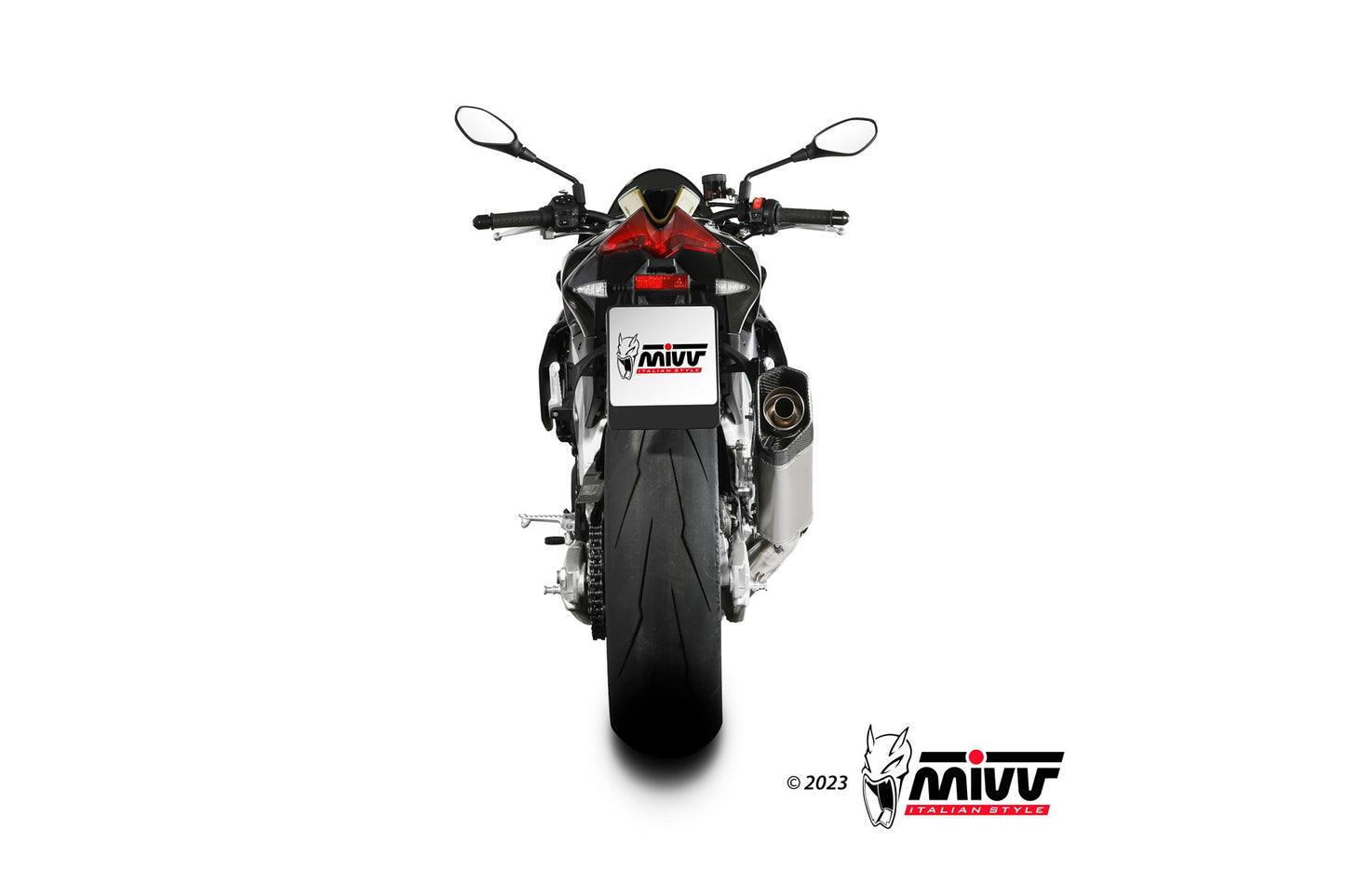 MIVV SR-1 Auspuff Titan passend für APRILIA TUONO V4 1100 2021-2024