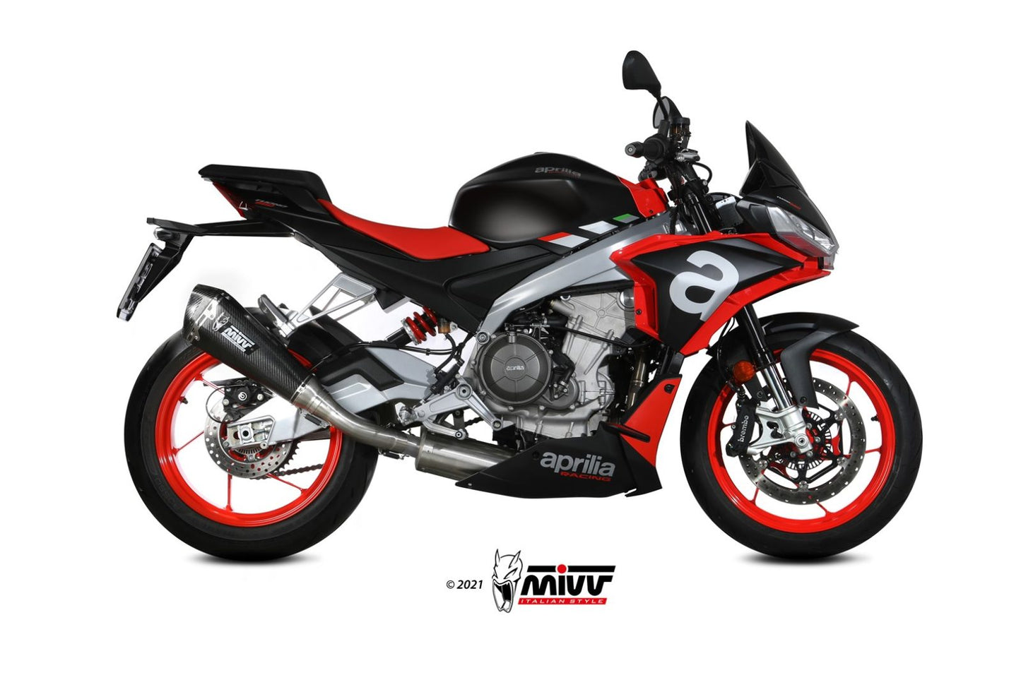 MIVV Delta Race Auspuff Carbon passend für Aprilia RS 660/Tuono 660 2020-2024