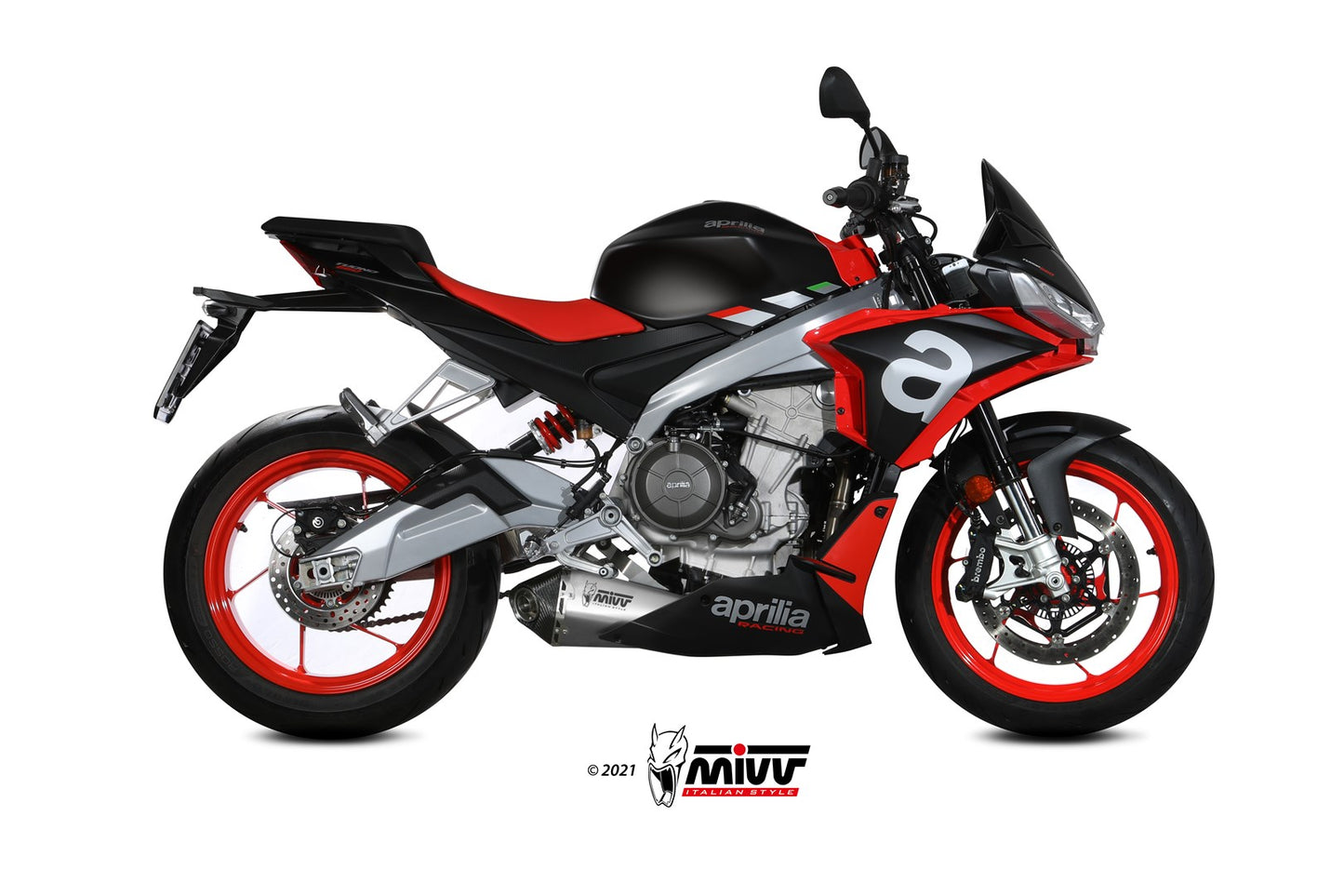 MIVV DELTA RACE Auspuff Komplettanlage passend für APRILIA TUONO 660 2021-2024