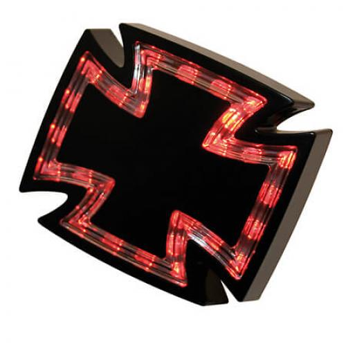 HIGHSIDER pro Gothic LED Rücklicht Schwarz/Transparent