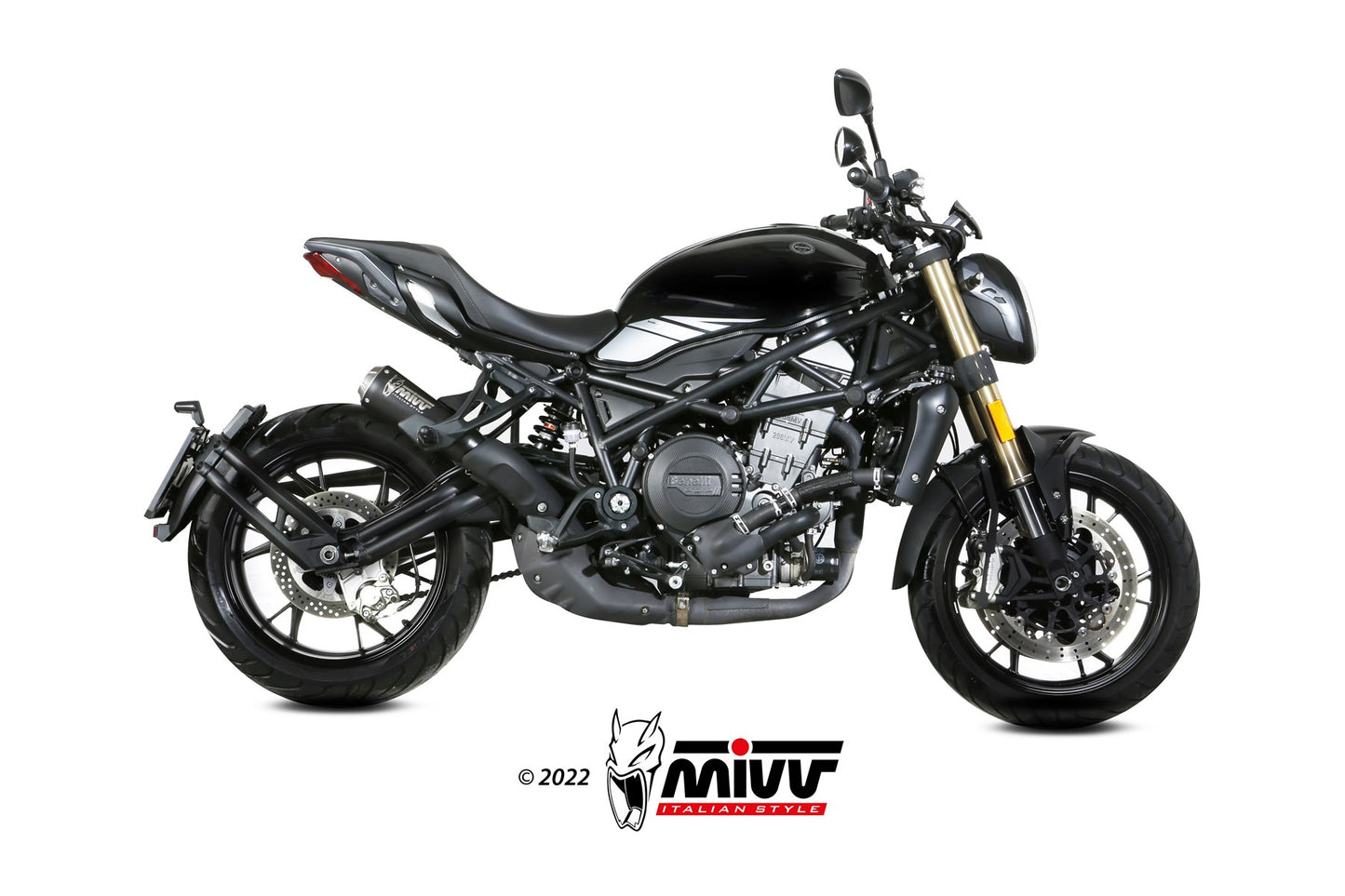 MIVV X-M1 Auspuff schwarz passend für BENELLI 752 S 2019-2024