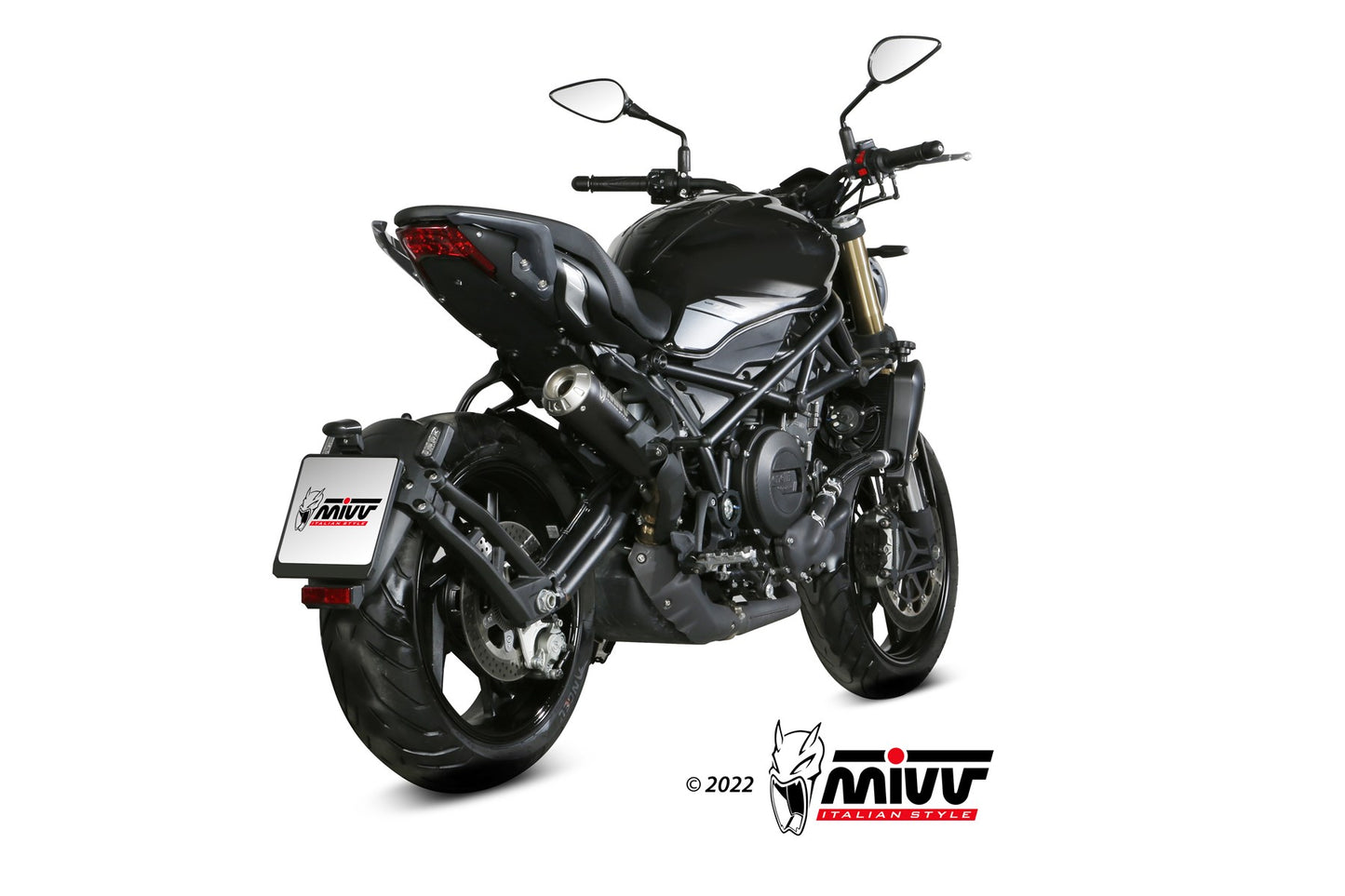 MIVV X-M1 Auspuff schwarz passend für BENELLI 752 S 2019-2024