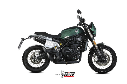 MIVV X-M1 Auspuff schwarz passend für BENELLI LEONCINO 800 TRAIL 2022-2024