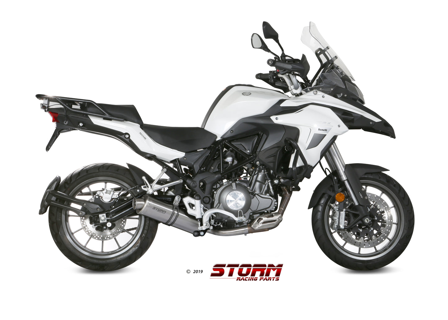 STORM OVAL Auspuff passend für BENELLI TRK 502 2017-2025