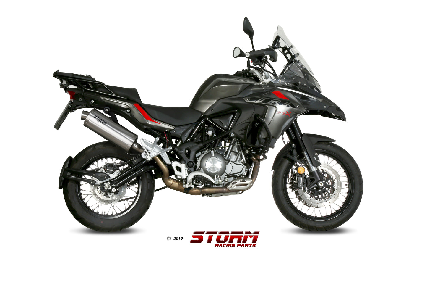 STORM OVAL Auspuff passend für BENELLI TRK 502 X 2018-2026